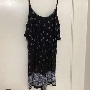 Iris Black Romper